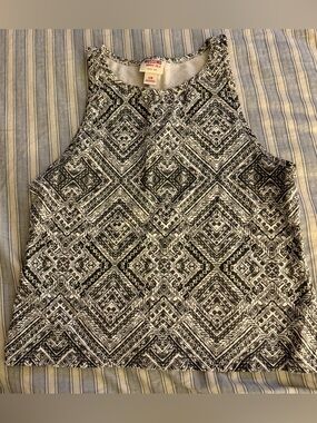 Mossimo Supply Co. Black & White Tribal Print Tank